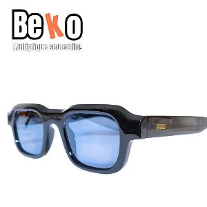 Óculos de Sol Thick Preto Brilho Unissex - UV400 - BEKO