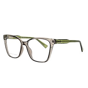 Armação Cinza Translúcido Haste Verde Acetato - BEKO