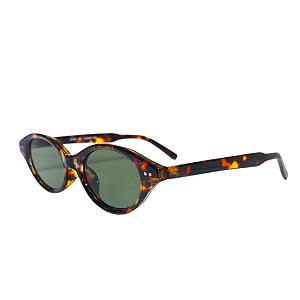Óculos de Sol Gatinho Tartaruga Lente Verde - Acetato - BEKO
