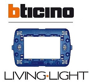 SLN4703M SUPORTE 4X2 LIVING LIGHT BTICINO BIANCO ANTHRACITE