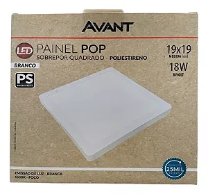LUMINARIA LED PLAFON 18W EMB QD 6000K PS AVANT