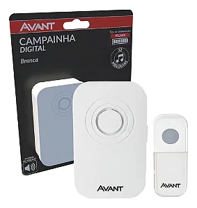 CAMPAINHA-DIGITAL SEM FIO -TOMADA-BIVOLT-BR AVANT