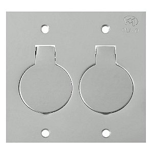 PL82 PLACA PISO INOX 4X4 2 TOM OLIVO