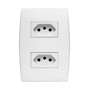 CONJUNTO 4X2 TOMADA DUPLA 10A ILUS - 99053 - SOPRANO