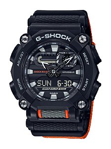 Relogio Casio Gshock Ga- 900C-1A4dr - Preto/Laranja