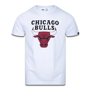 Camiseta New Era Nba Chicago Bulls White