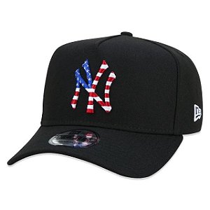 Boné New Era Aba Curva Usa New York Preto