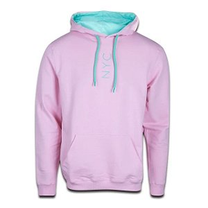 Moletom New Era Com Capuz Sign Nyc Rosa