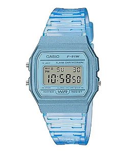 Relogio De Pulso Casio Standar Blue F-91Ws-2Df-Sc