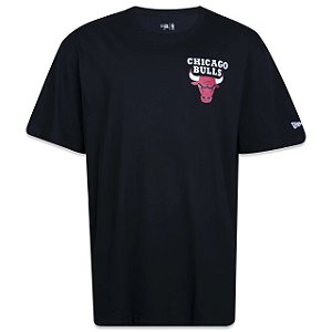Camiseta New Era Core Nba Chicago Bulls Black