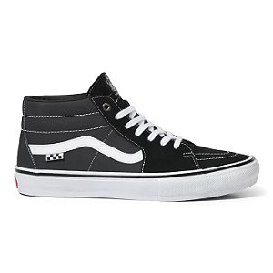 Tênis Vans Skate Grosso Mid Black/White