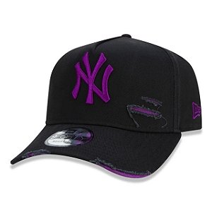 Boné New Era Aba Curva New York Yankees Black