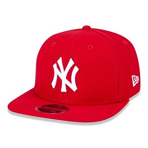 Boné New Era Aba Reta Original Fit NY Yankees Vermeho