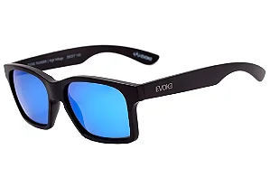 Óculos Evoke Thunder Br03 Black Matte Grafiti Blue Mirror Matte