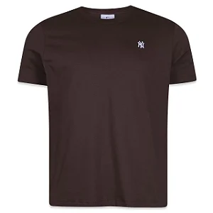 Camiseta New Era Mini Bordado New York Yankees Marrom