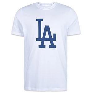Camiseta New Era Logo Los Angeles Dodgers White