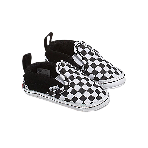 Tênis Vans Slip On V Infantil Black True White