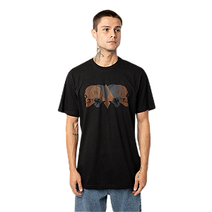 Camiseta Mcd Regular Skull Relevo Black