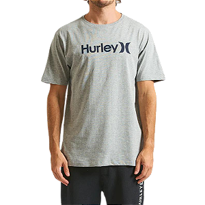 Camiseta Hurley Silk Oeo Solid Mescla Cinza