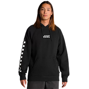 Moletom Vans Versa Standard Hoodie Cement Heather Checkerboard Black