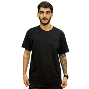 Camiseta Champion Basic Logo Tst Black