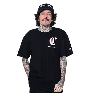 Camiseta Champion Pes Mc Gothic Script Black