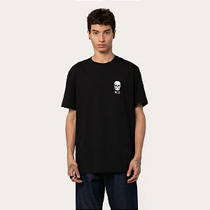Camiseta Mcd Regular Logo Caveira Black