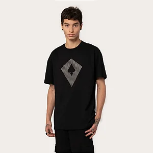 Camiseta Mcd Regular Pipa Texturizada Relevo Black