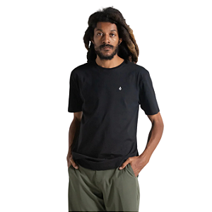 Camiseta Volcom Silk Mc Stone Blanks Black