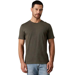 Camiseta Calvin Klein Jeans Masculina Logo Basico Peito Militar