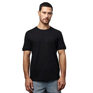 Camiseta Calvin Klein Jeans Masculina Malhão Com Punhos Black