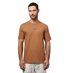 Camiseta Calvin Klein Jeans Masculina Logo Havana