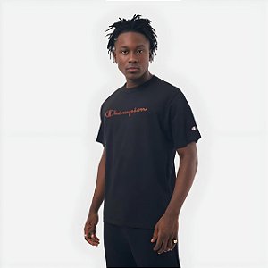Camiseta Champion Cganouib Nc Heritage Script Weave Black