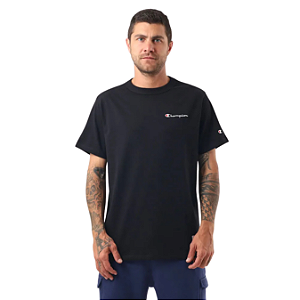 Camiseta Champion Ath Mini Script Logo Ink Black