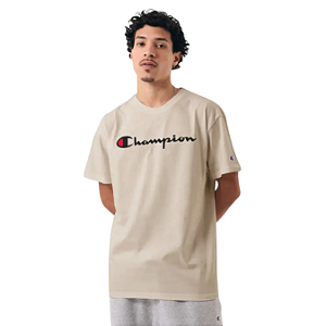 Camiseta Champion Mc Logo Script Ink Dark Khaki