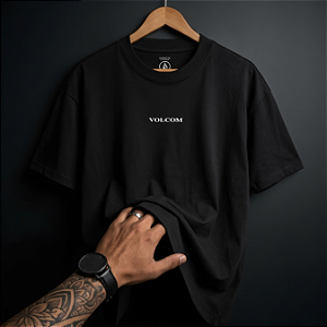 Camiseta Volcom Esp Mc Comfort Fit Signature Black