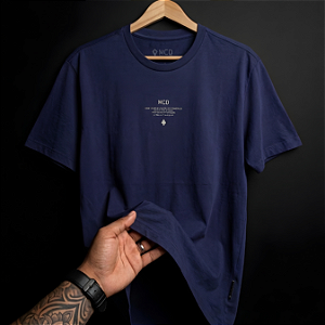 Camiseta Mcd Regular Central Outline Marinho
