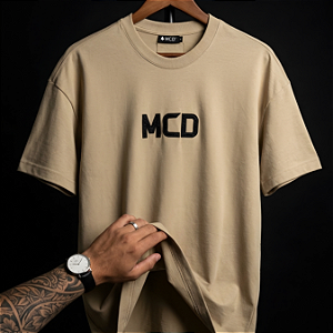Camiseta Mcd Box Fit Relevo Kaki
