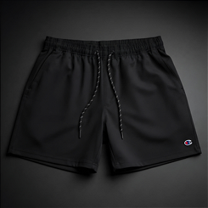 Bermuda Champion Mf Beach Sports Solid Black