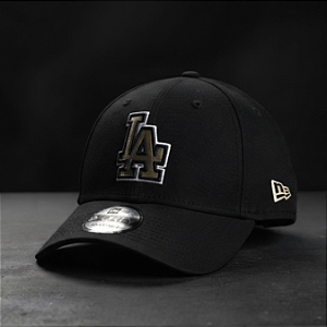 Boné New Era Aba Curva Los Angeles Dodgers Black Olive