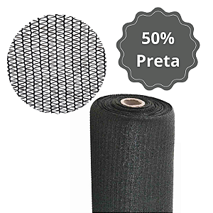 Tela de Sombreamento (Sombrite) 50% Preto