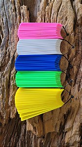 Placas de Identificação Cores Variadas - 150 unidades