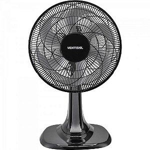 Ventilador de Mesa Ventisol Turbo 6 30cm Preto/Cinza 220v