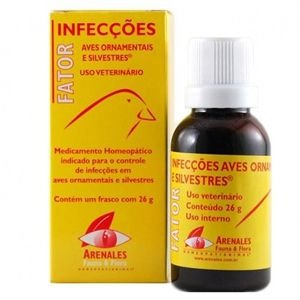 Fator  Infecções Aves Ornamentais e Silvestres Arenales Homeopatianimal 26G