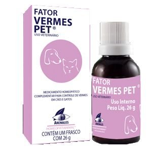 Fator Vermes Arenales Homeopatianimal 26G