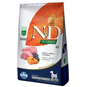 ND PUMPKIN CAO ADULTO MEDIUM CORDEIRO 2,5 KG