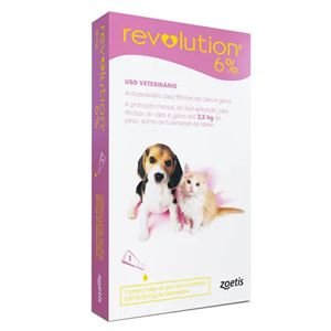 Revolution Antipulgas ate 2,5kg 6% 0,25ml Para Filhotes Zoetis