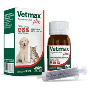 Vermífugo Vetmax Plus Suspensão Oral 30 mL