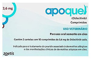 Apoquel dermatologico 3.6mg 20 comprimidos Zoetis