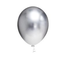 Balão Bexiga Látex Platino Metalizado - Prata N° 5  - Ideal para Topo de Bolo -Art látex